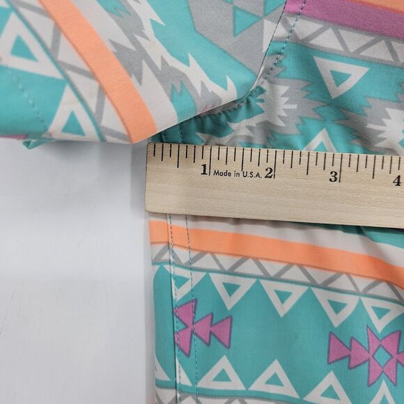 Chubbies Nutter‎ Shirt Mens Medium Performance Polo Colorful Aztec Weekend - Picture 6 of 9